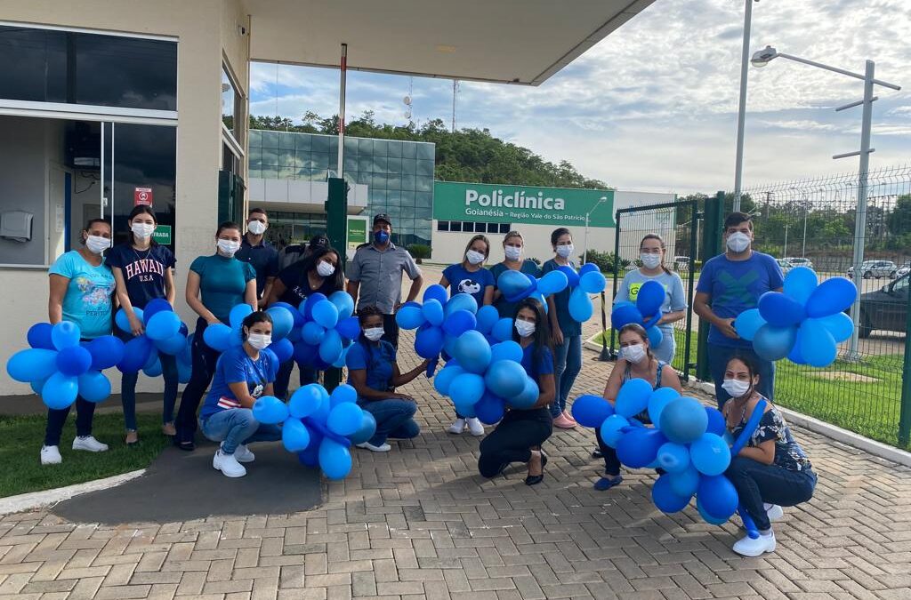 Policlínicas Estaduais aderem Campanha dia A – Goiás veste azul